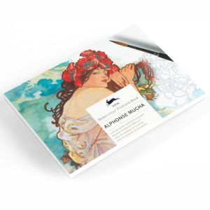 THE PEPIN PRESS | Libro postales A6 para acuarela - Alphonse Mucha