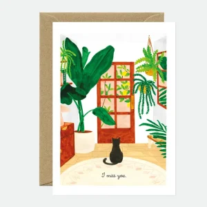 ALL THE WAYS TO SAY | Tarjeta de Felicitación con sobre - I miss you Cat