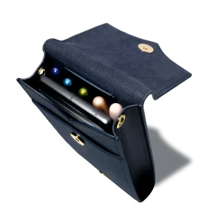 FERRIS WHEEL PRESS | Estuche Leather Collection - The Pendant Purse - Navy