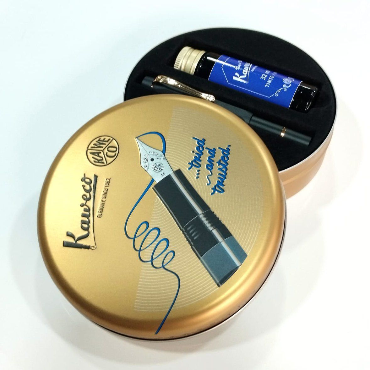 KAWECO | Set Pluma Estilográfica AL SPORT PISTON - Starter Set Black - Imagen 15