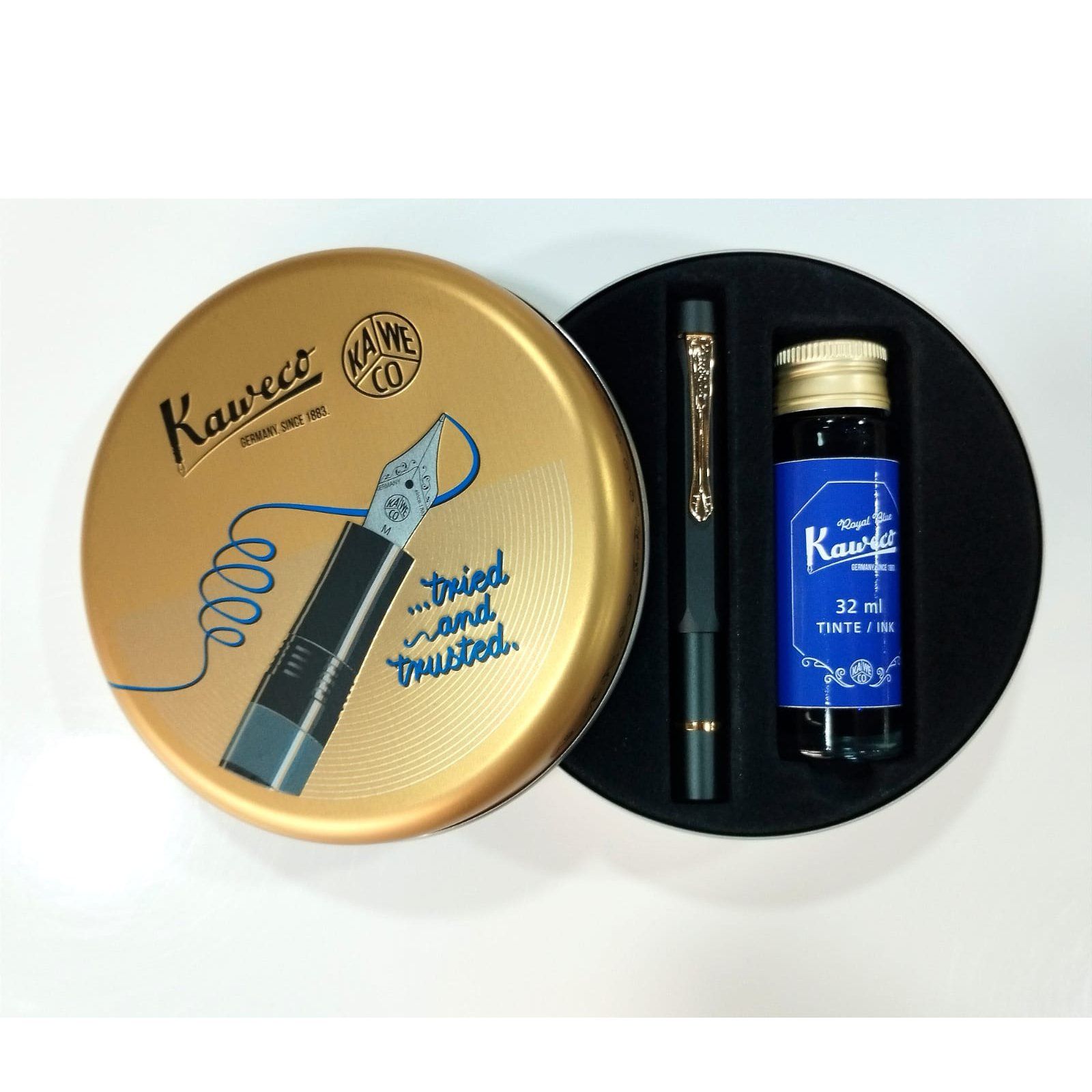 KAWECO | Set Pluma Estilográfica AL SPORT PISTON - Starter Set Black - Imagen 16