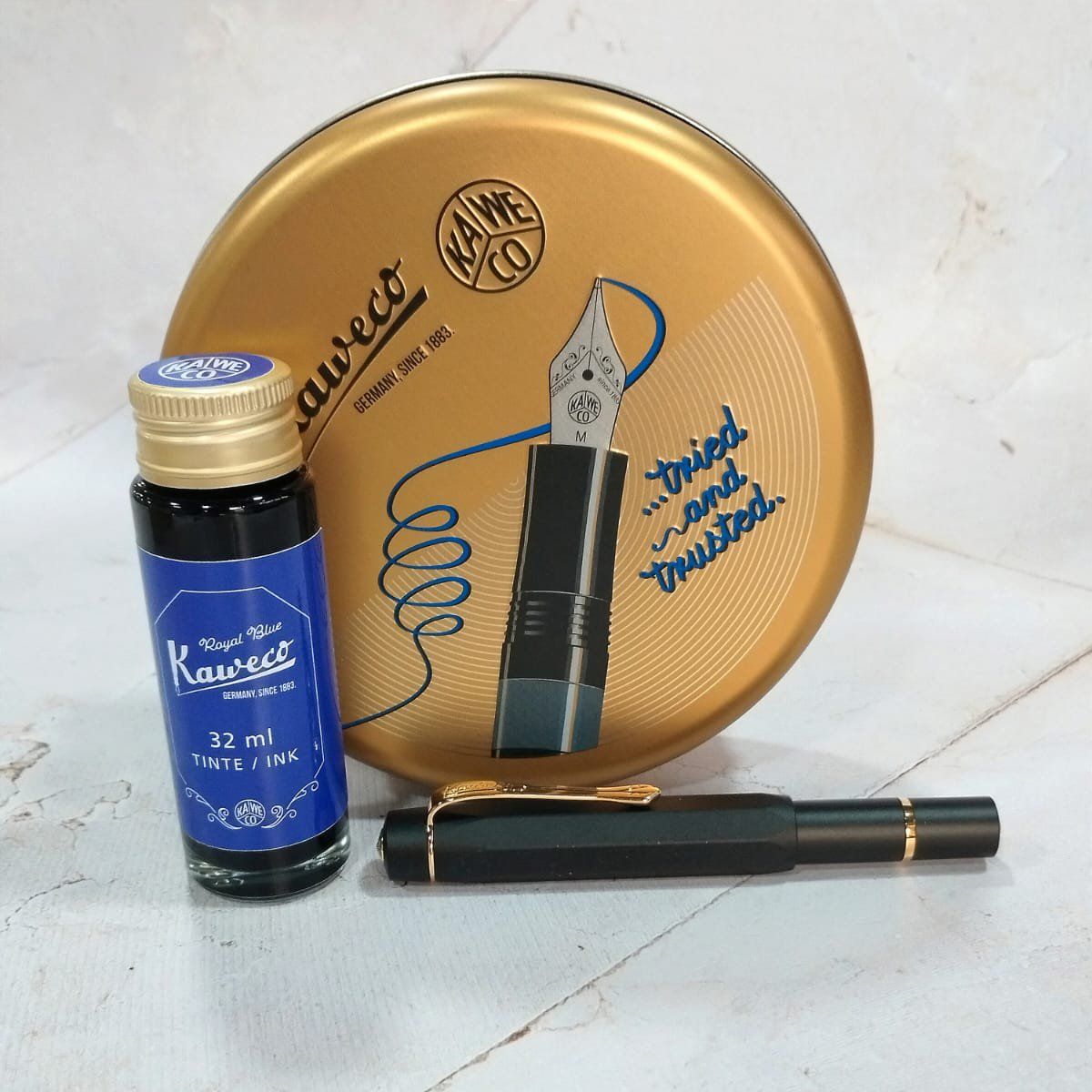 KAWECO | Set Pluma Estilográfica AL SPORT PISTON - Starter Set Black - Imagen 17