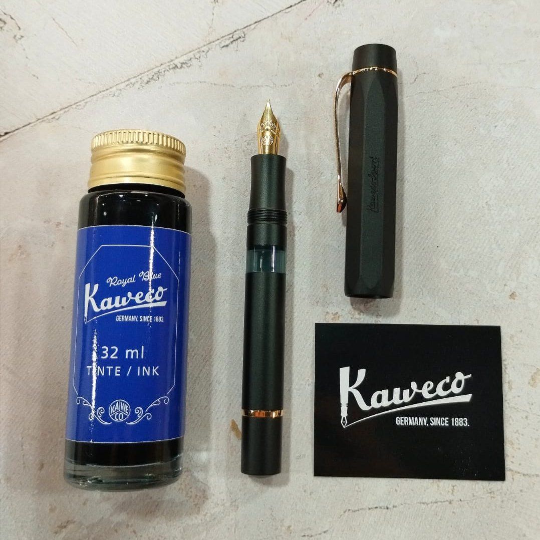 KAWECO | Set Pluma Estilográfica AL SPORT PISTON - Starter Set Black - Imagen 18