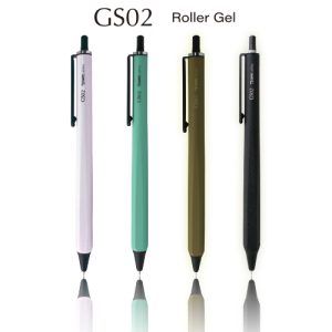 OHTO | Bolígrafo Gel Aluminio y Latón 0.5 mm GS02 - Kahki