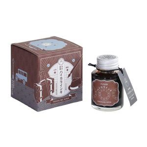 TERANISHI | Tintero Vidrio 40 ml GUITAR TAISHO ROMAN - Traveling Sepia