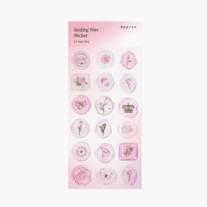 APPREE | Pegatinas sello cera SEALING WAX - Pink