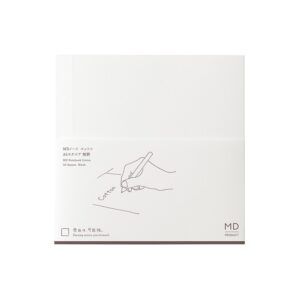 MD PRODUCT | Cuaderno A5 Cuadrado Liso Algodón - Notebook Cotton