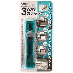 OHTO | Grapadora de Clips 3-Way GACHUCK - Blue