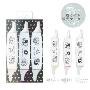 KOBARU | Pack 3 Subrayadores dobles Aromáticos TAPIR x Nagaki Perm - White