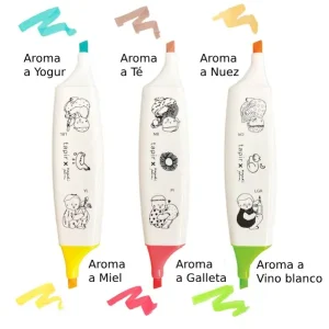 KOBARU | Pack 3 Subrayadores dobles Aromáticos TAPIR x Nagaki Perm - White