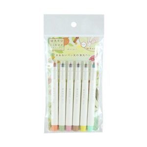 KOBARU | Set 6 Rotuladores Dot MARU LINER - Market