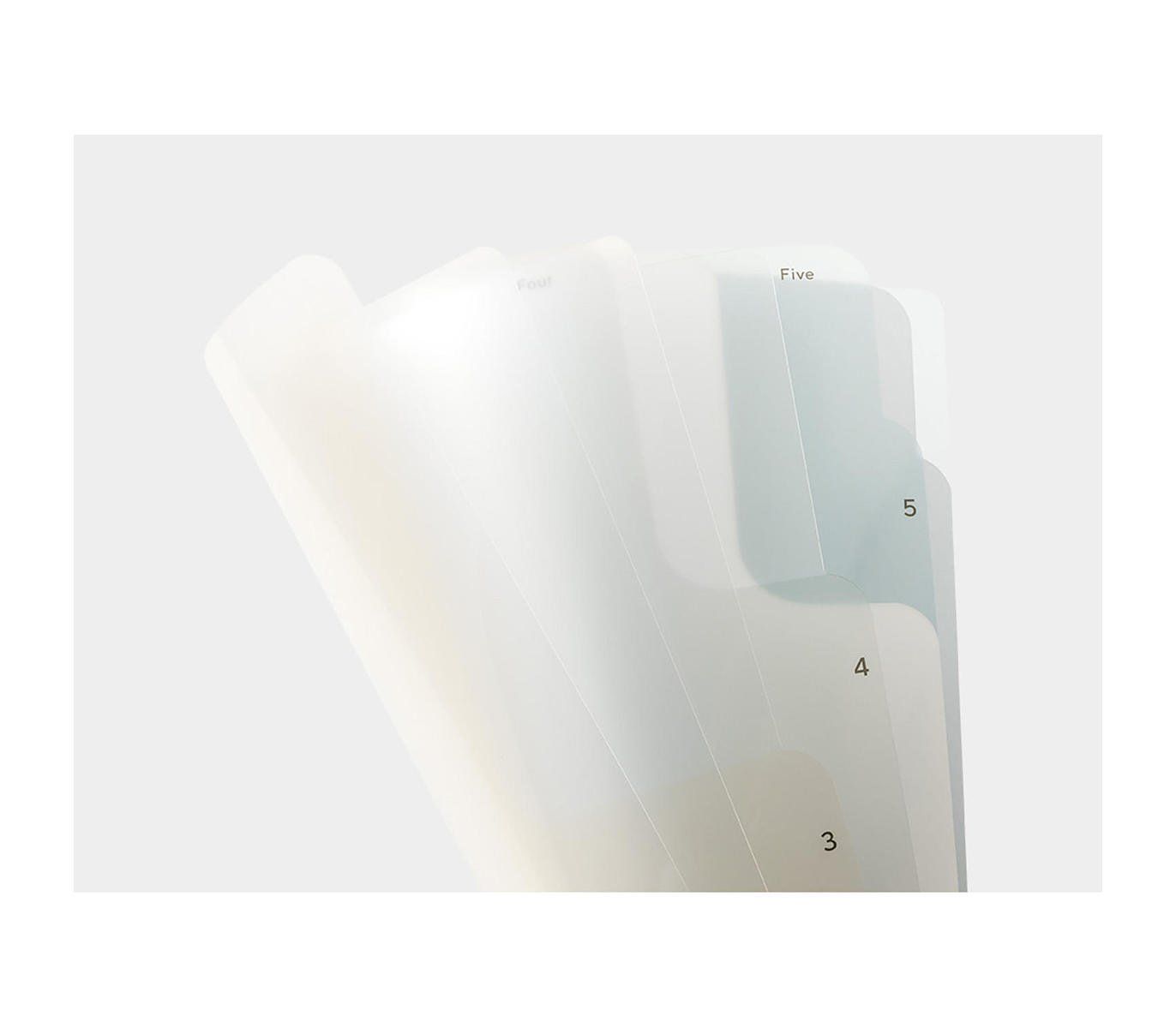 MIDORI | Archivador 5 fundas transparentes A4 - 2 Way Beige - Imagen 3