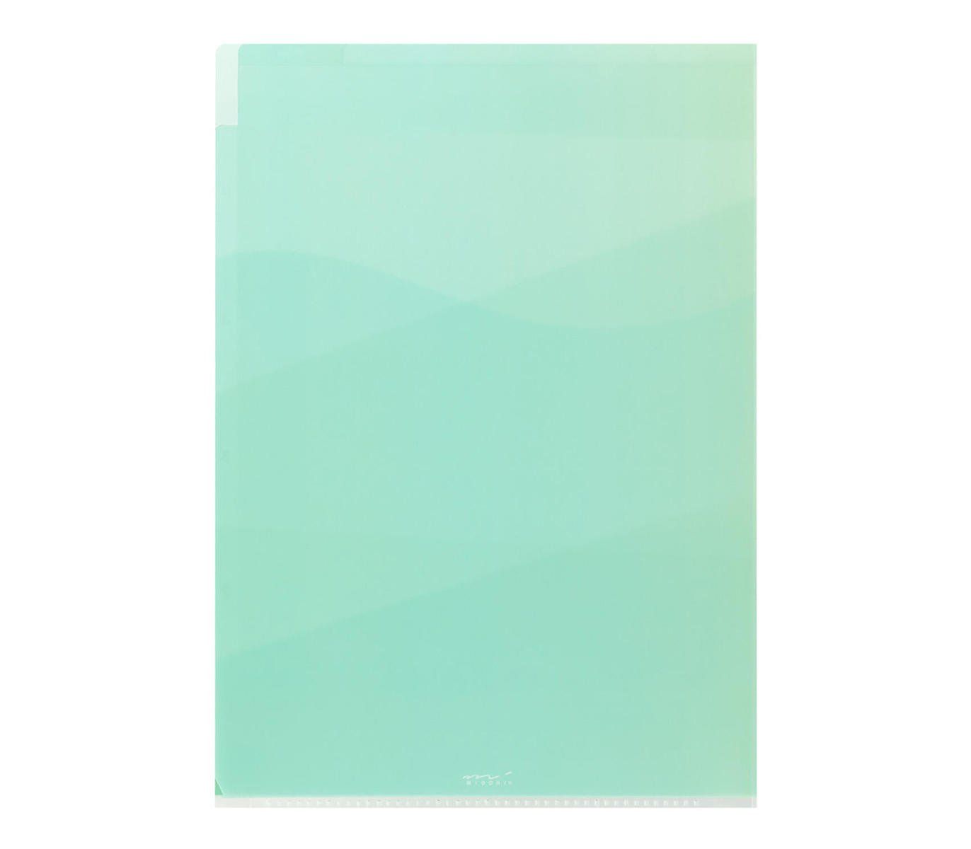 MIDORI | Archivador 5 fundas transparentes A4 - Gradation Green - Imagen 3