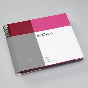 SEMIKOLON | Álbum Fotos B4 Spiral CUTTING EDGE - Raspberry Fuchsia