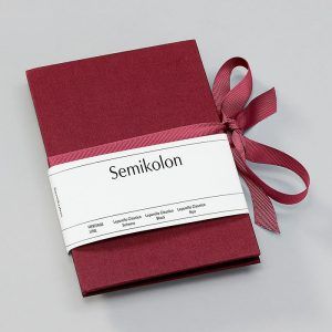 SEMIKOLON | Álbum Fotos B6 Leporello HERITAGE LINE - Burgundy