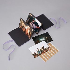 SEMIKOLON | Álbum Fotos B6 Leporello HERITAGE LINE - Lilac Silk