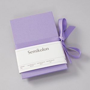 SEMIKOLON | Álbum Fotos B6 Leporello HERITAGE LINE - Lilac Silk