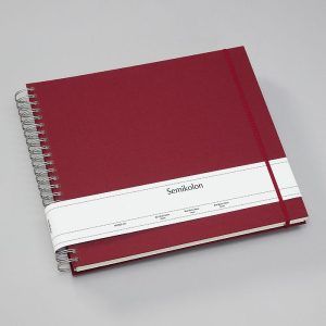 SEMIKOLON | Álbum Fotos Maxi Mucho HERITAGE LINE - Burgundy hojas crema