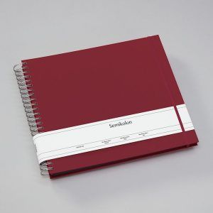 SEMIKOLON | Álbum Fotos Maxi Mucho HERITAGE LINE - Burgundy hojas negras