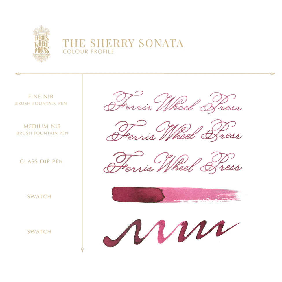 FERRIS WHEEL PRESS | Tintero Vidrio 38 ml - EVERYDAY The Sherry Sonata - Imagen 3