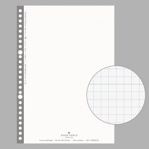 KOKUYO GOOD TOOLS | Cuaderno hojas perforadas B5 Cuadriculado - Gris S