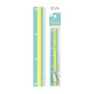 KUTSUWA STAD | Regla Memorización MOJISASHI 16 cm - Mint