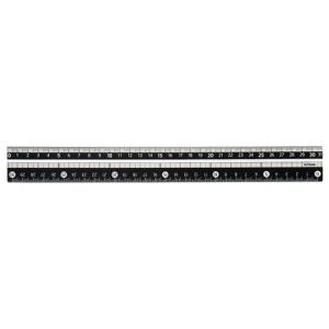 KUTSUWA STAD | Regla Antideslizante 31 cm - Ambidiestros - Black