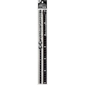 KUTSUWA STAD | Regla Antideslizante 31 cm - Ambidiestros - Black