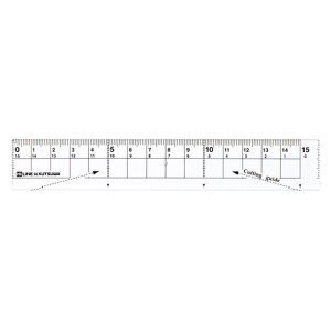 KUTSUWA HiLiNE | Regla Cortador 15 cm - Transparente