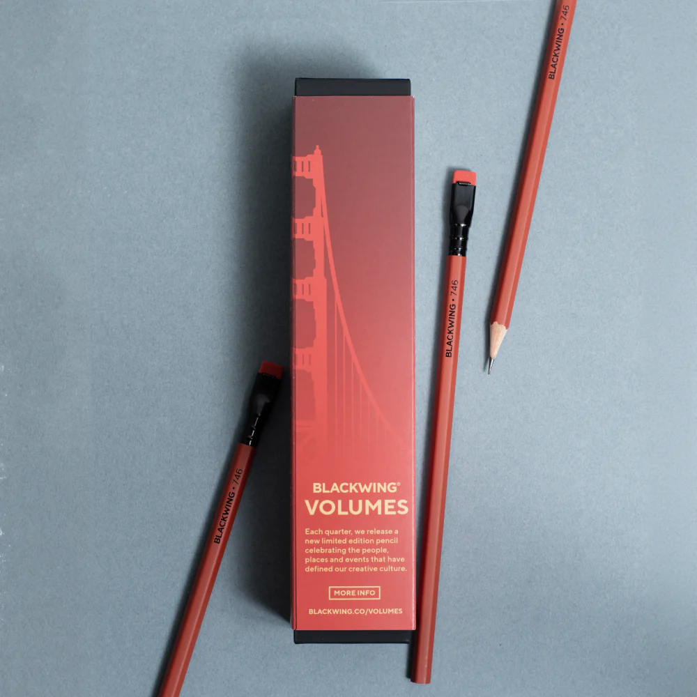 BLACKWING | Volumen 746 - Caja 12 Lápices - (Firme - 2B) - Golden Gate