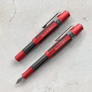 KAWECO | Pluma Estilográfica SPORT Aluminio Carbono - Roja