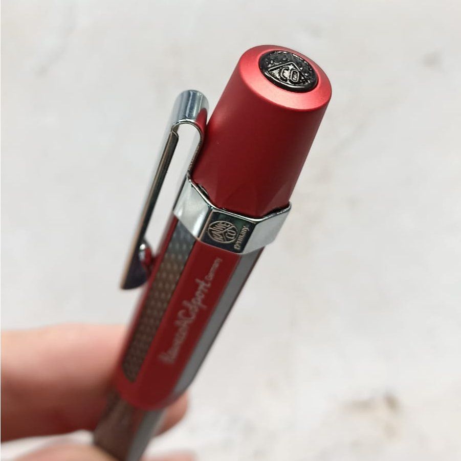 KAWECO | Pluma Estilográfica SPORT Aluminio Carbono - Roja - Imagen 4