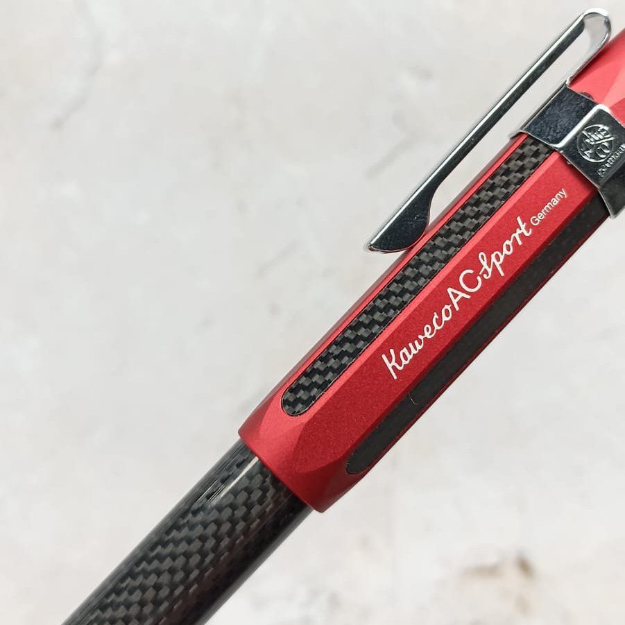 KAWECO | Pluma Estilográfica SPORT Aluminio Carbono - Roja - Imagen 5
