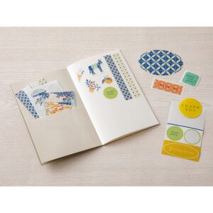 MIDORI | Libreta de stickers - Cuaderno Papel Pegatinas - Gray