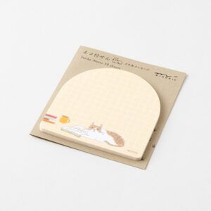 MIDORI | Block Notas Adhesivas (30) Cat - Book and Cat