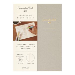 MIDORI | Libreta A6 Cuadriculada 2,5 mm COMMONPLACE BOOK - Gray