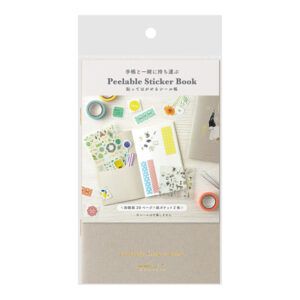 MIDORI | Libreta de stickers - Cuaderno Papel Pegatinas - Gray