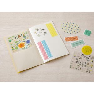 MIDORI | Libreta de stickers - Cuaderno Papel Pegatinas - Yellow