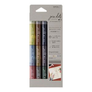 MIDORI | Pack 3 Rotuladores Triples JOIN DOTS - Grayish Tone