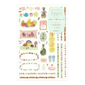 MIDORI | Pegatinas Reposicionables para Escribir YURU LOG - 2 hojas - My Life