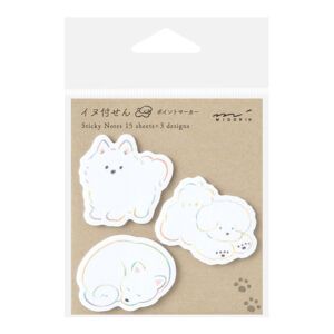 MIDORI | Set Notas Adhesivas (45) Point - White Dog