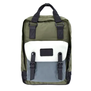 DOUGHNUT | Mochila Macaroon Large - GO WILD III - Army x Grey