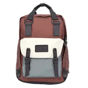 DOUGHNUT | Mochila Macaroon Large - GO WILD III - Grey x Brown