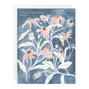 SEEDLINGS | Tarjeta Condolencias - Pink Flowers
