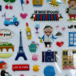 SUATELIER | Pegatinas SONIA STICKERS Bonjour Paris - no 2005