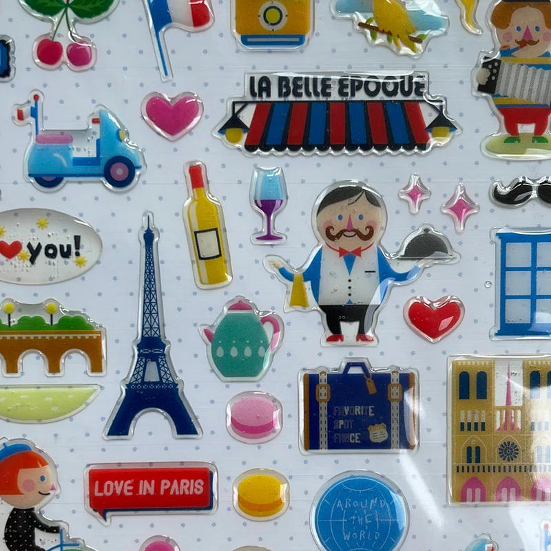 SUATELIER | Pegatinas SONIA STICKERS Bonjour Paris - no 2005