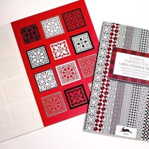 THE PEPIN PRESS | Libro de Etiquetas Adhesivas (250) - Classical European Tiles