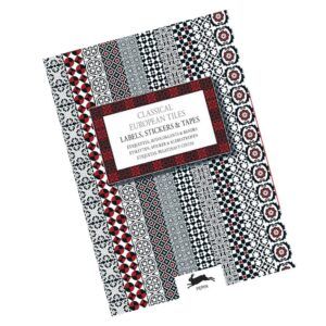 THE PEPIN PRESS | Libro de Etiquetas Adhesivas (250) - Classical European Tiles