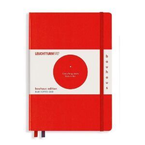 LEUCHTTURM1917 | Cuaderno A5 Malla Puntos MEDIUM - BAUHAUS - Rojo