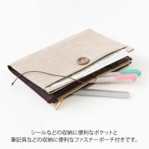 MIDORI | Cubierta Tela B6 - YURU LOG - Cloth Beige